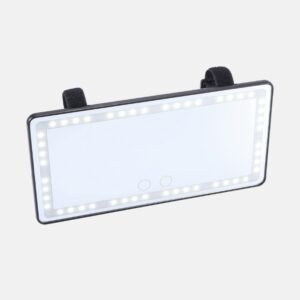 Car Sun Visor Mirror, 3 Light Color with Touch